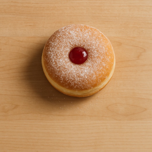 Le beignet à la confiture