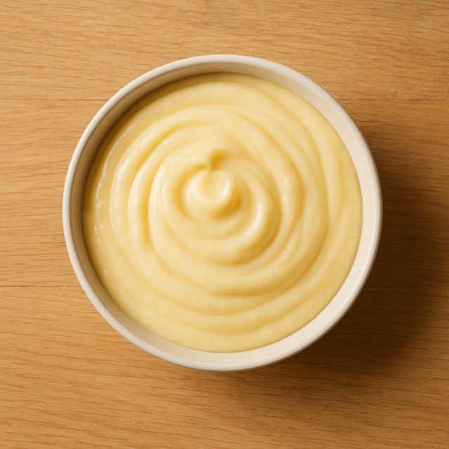 La crème à la vanille