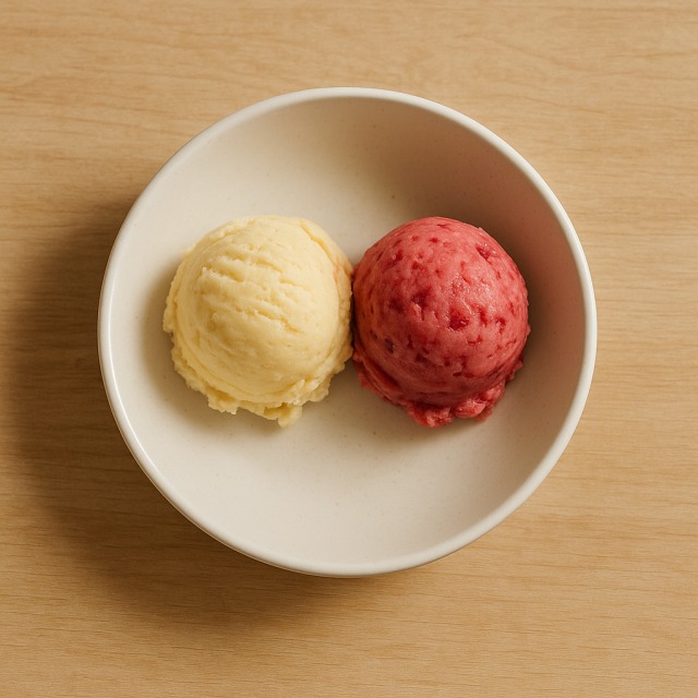 La glace aux fruits