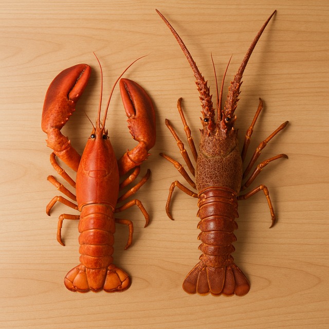 Le homard et la langouste