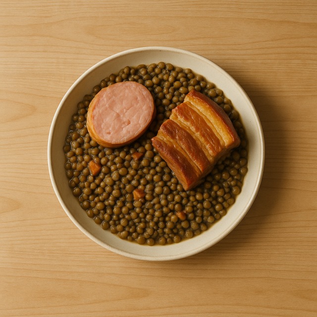 Le petit salé aux lentilles