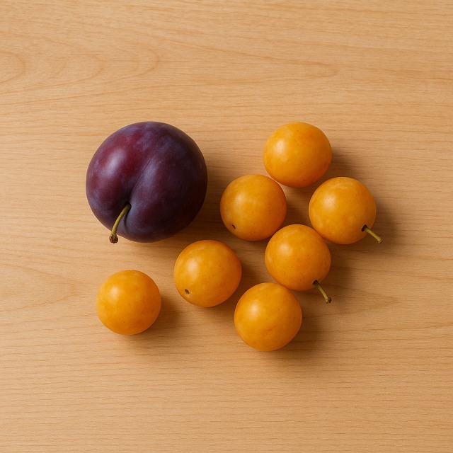 La prune et la mirabelle